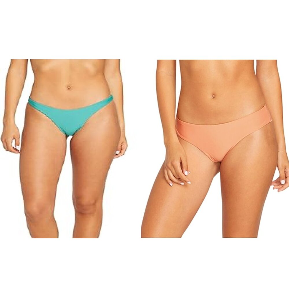 NWT Volcom Juniors Seamless Bikini Bottoms Multicolor Sizes L-XL $40 12HL444